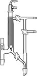 Distilling Head, Vacuum Type, Separable, Micro